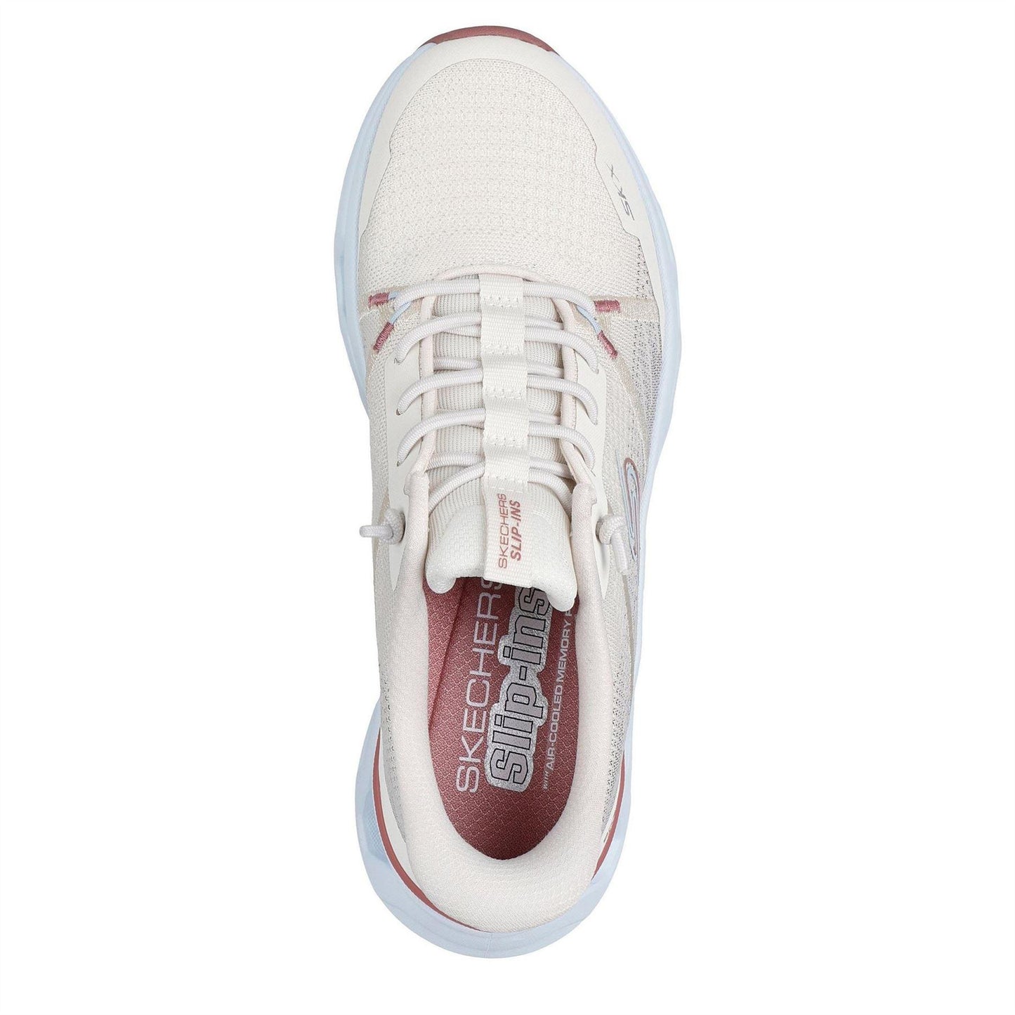 Natural-Blue - Lifestyle - Skechers Womens-Ladies Engineered Trainers