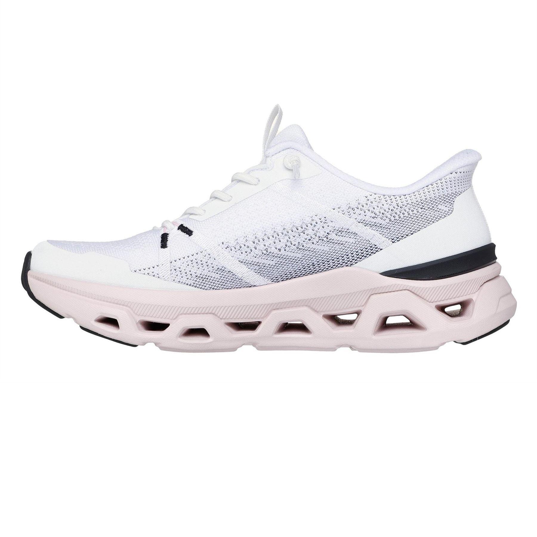 White-Pink - Back - Skechers Womens-Ladies Engineered Trainers