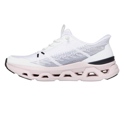 White-Pink - Back - Skechers Womens-Ladies Engineered Trainers
