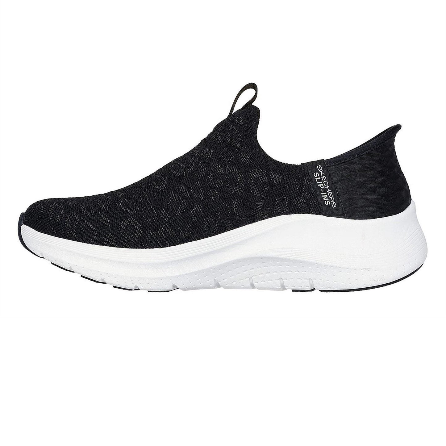 Black - Back - Skechers Womens-Ladies Arch Fit 2.0 Jacquard Trainers