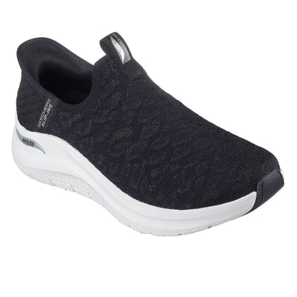 Black - Side - Skechers Womens-Ladies Arch Fit 2.0 Jacquard Trainers