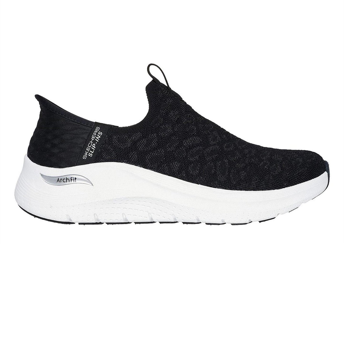 Black - Front - Skechers Womens-Ladies Arch Fit 2.0 Jacquard Trainers