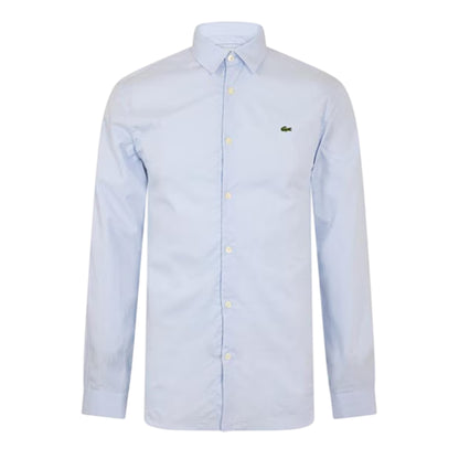 Blue - Front - Lacoste Mens Oxford Long-Sleeved Shirt