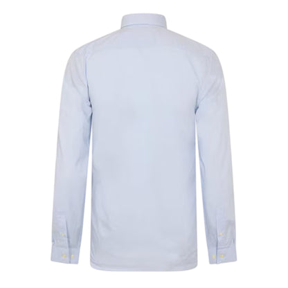 Blue - Back - Lacoste Mens Oxford Long-Sleeved Shirt