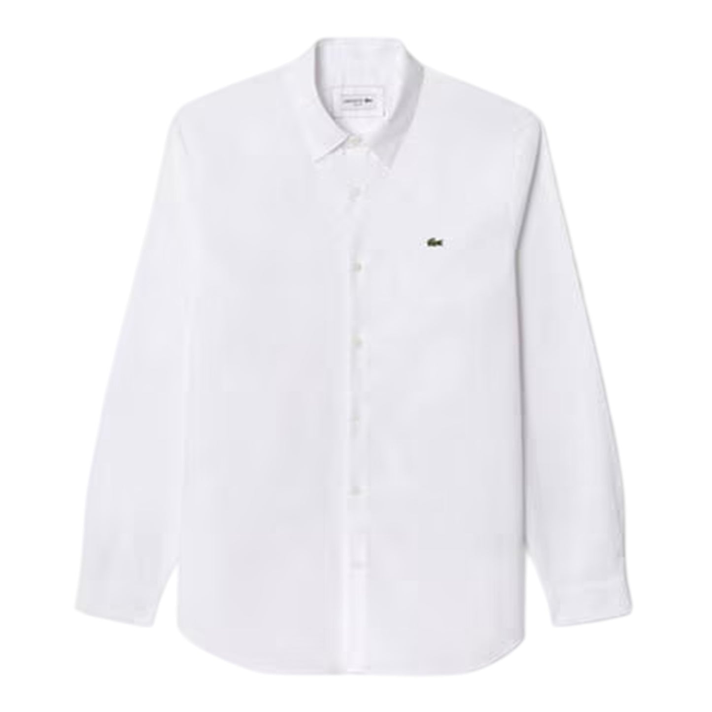 White - Front - Lacoste Mens Oxford Long-Sleeved Shirt