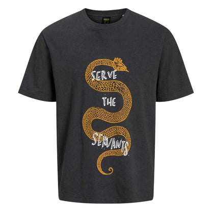 Asphalt - Front - Jack And Jones Mens Serve The Servants Nirvana T-Shirt