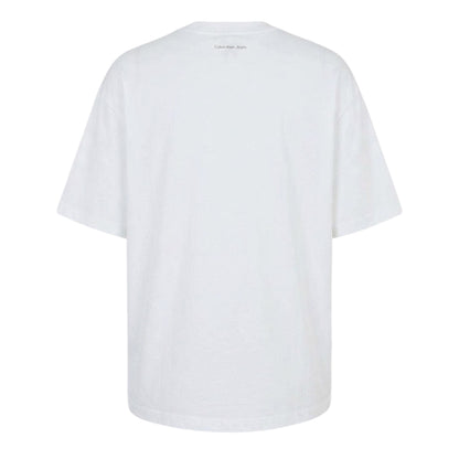 Brilliant White - Back - Calvin Klein Mens Box Logo Short-Sleeved T-Shirt