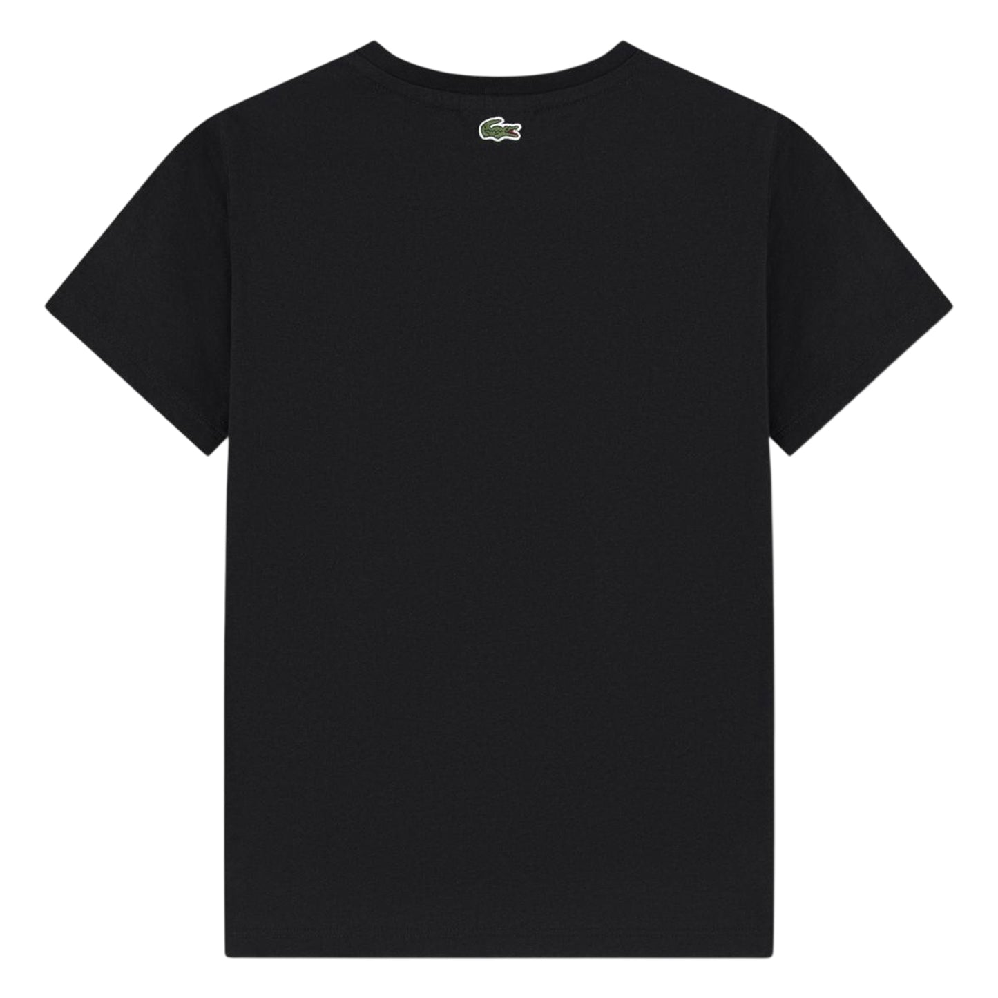 Black - Back - Lacoste Childrens-Kids Puffy Logo Regular T-Shirt