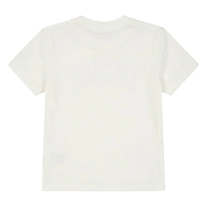 White - Back - Tommy Hilfiger Childrens-Kids Logo Outline T-Shirt