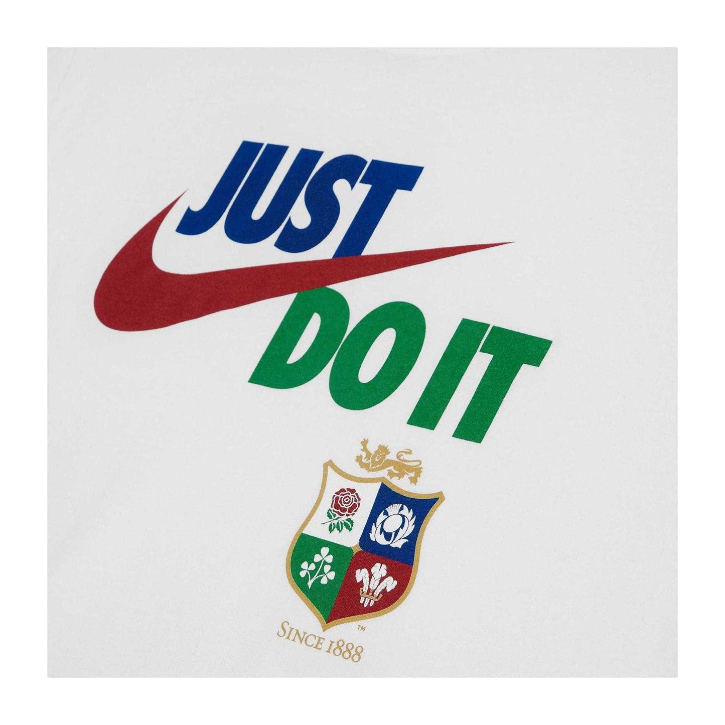 White-Pepper - Side - Nike Mens Just Do It British & Irish Lions T-Shirt
