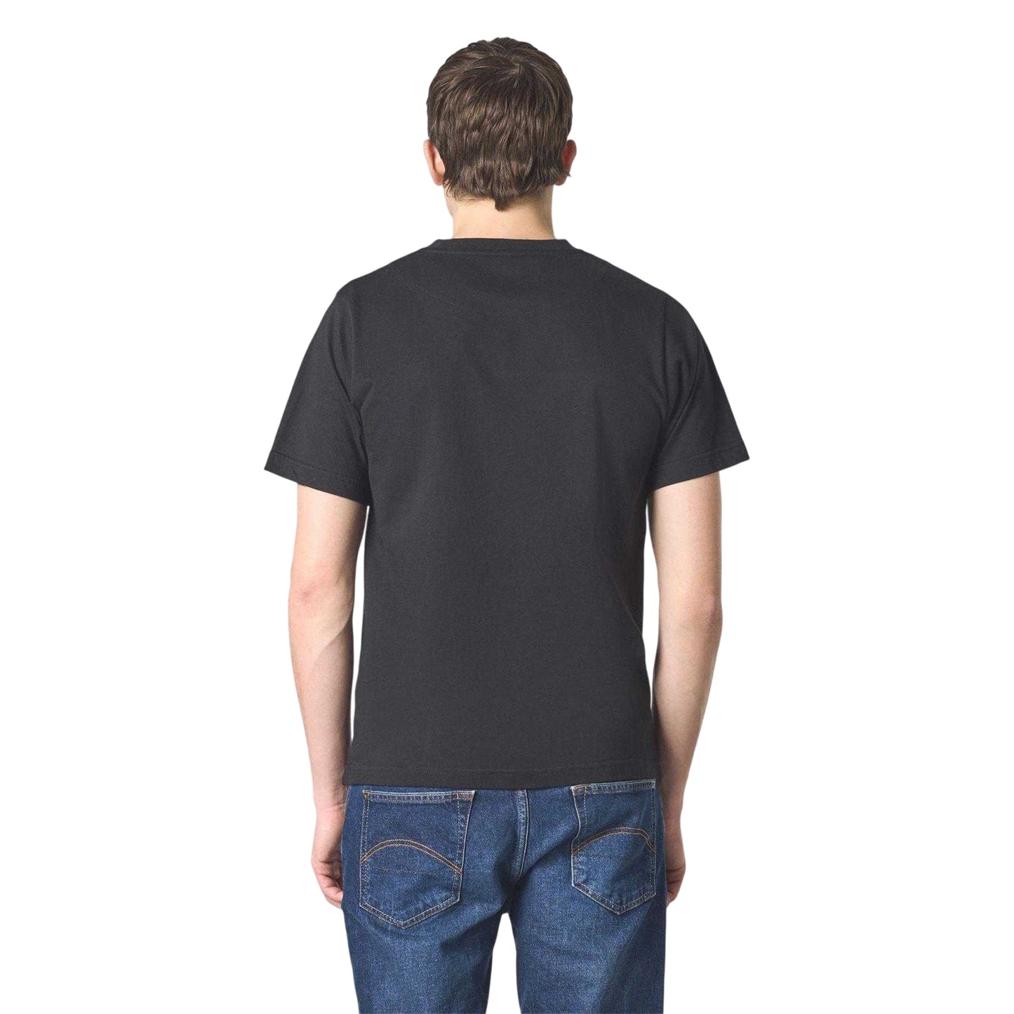 Black - Back - Pretty Green Mens Resonance Box Logo T-Shirt