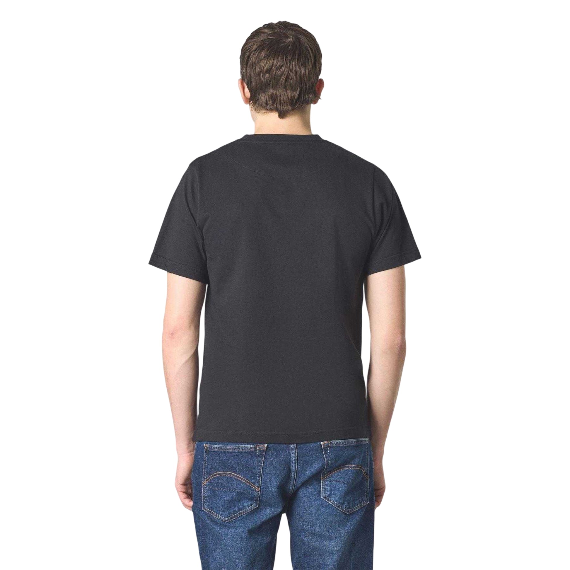 Black - Back - Pretty Green Mens Resonance Box Logo T-Shirt