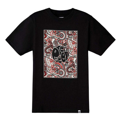 Black - Front - Pretty Green Mens Resonance Box Logo T-Shirt