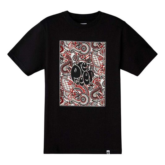 Black - Front - Pretty Green Mens Resonance Box Logo T-Shirt