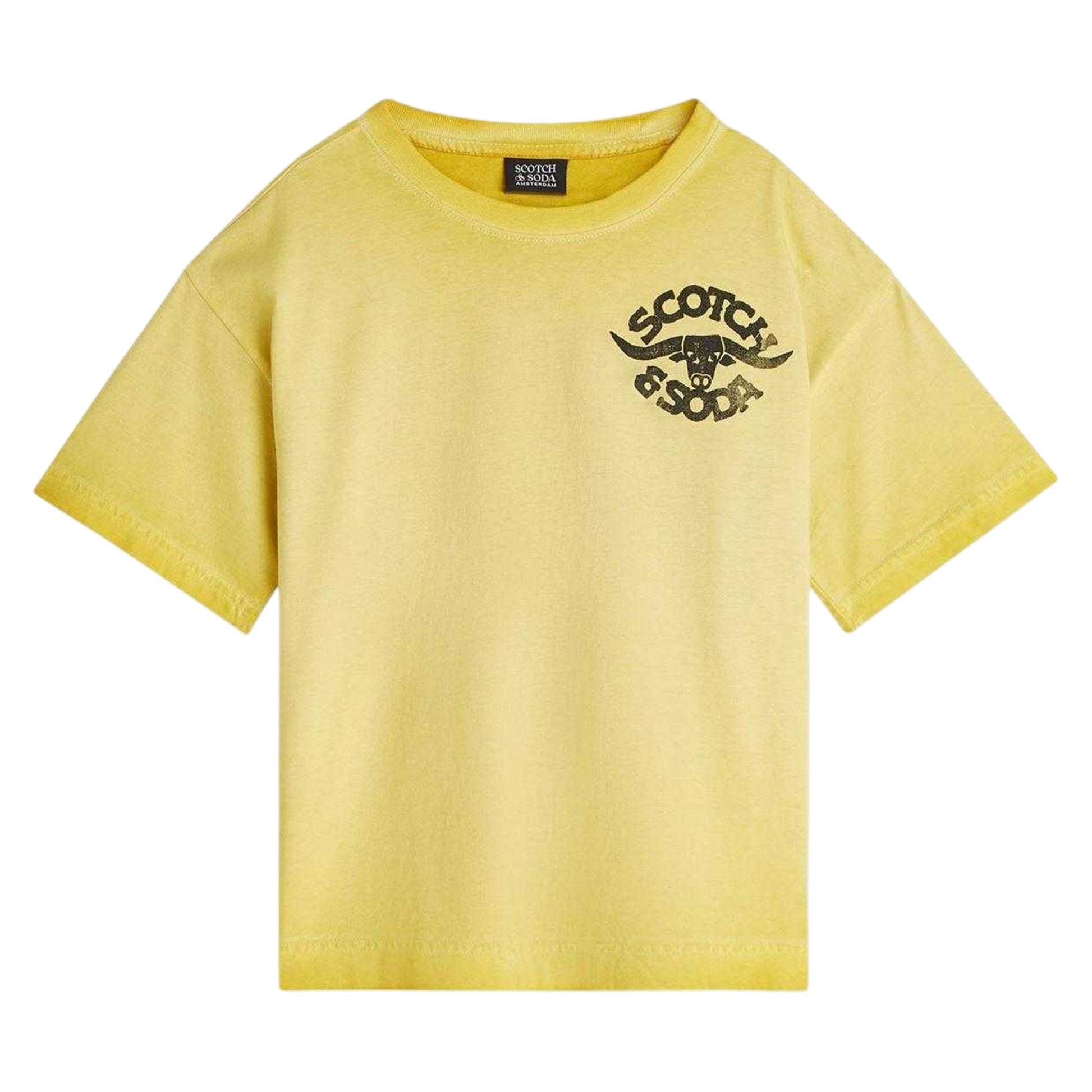 Habanero - Front - Scotch And Soda Boys Logo Oversized T-Shirt