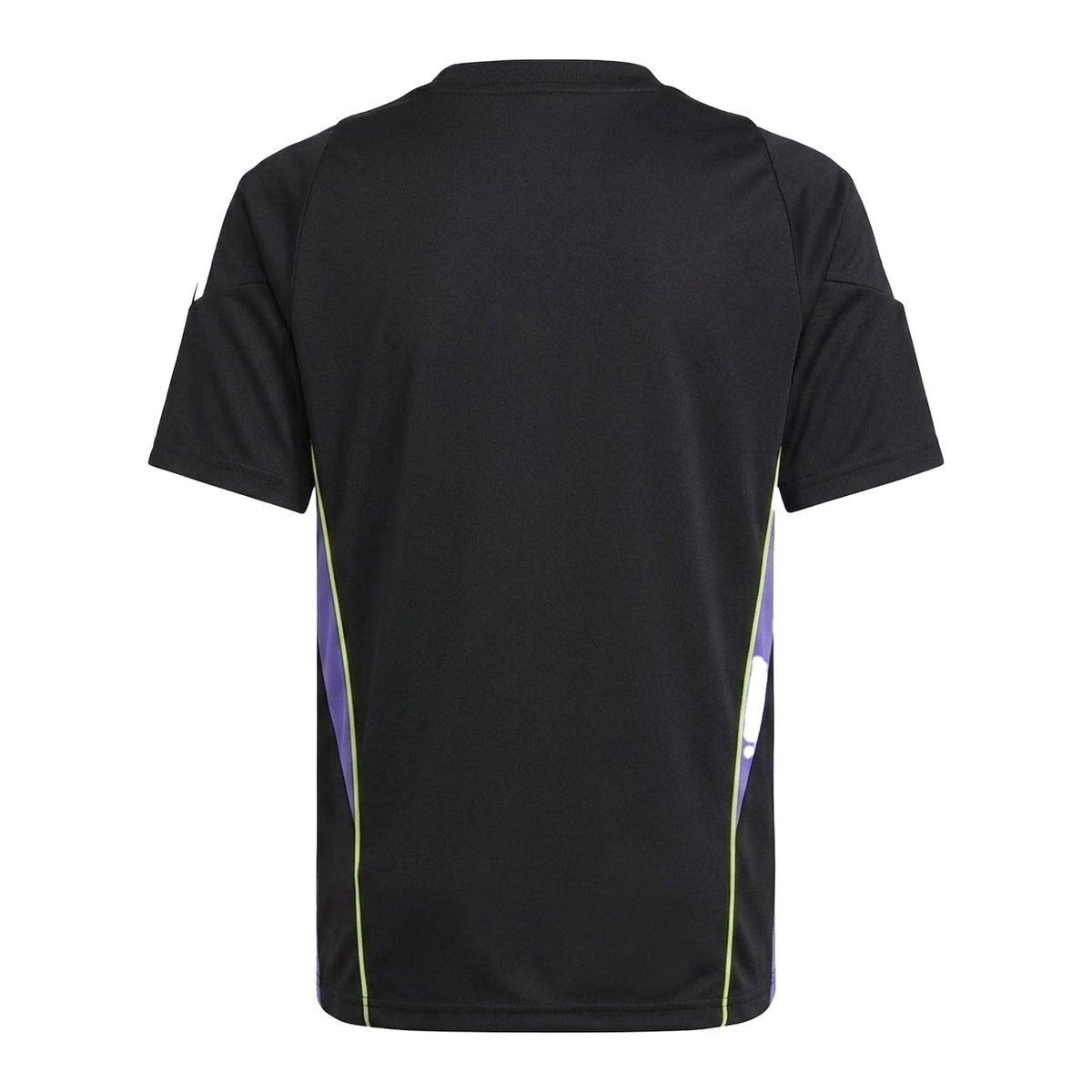 Black-Purple - Back - Adidas Childrens-Kids Tiro 24 3 Stripes Jersey