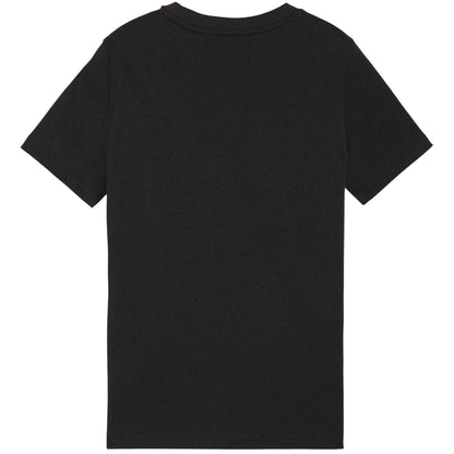 Black - Back - Puma Childrens-Kids Essentials Lab Logo T-Shirt