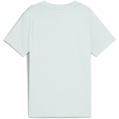 Peaceful Blue - Back - Puma Childrens-Kids Essentials Lab Logo T-Shirt