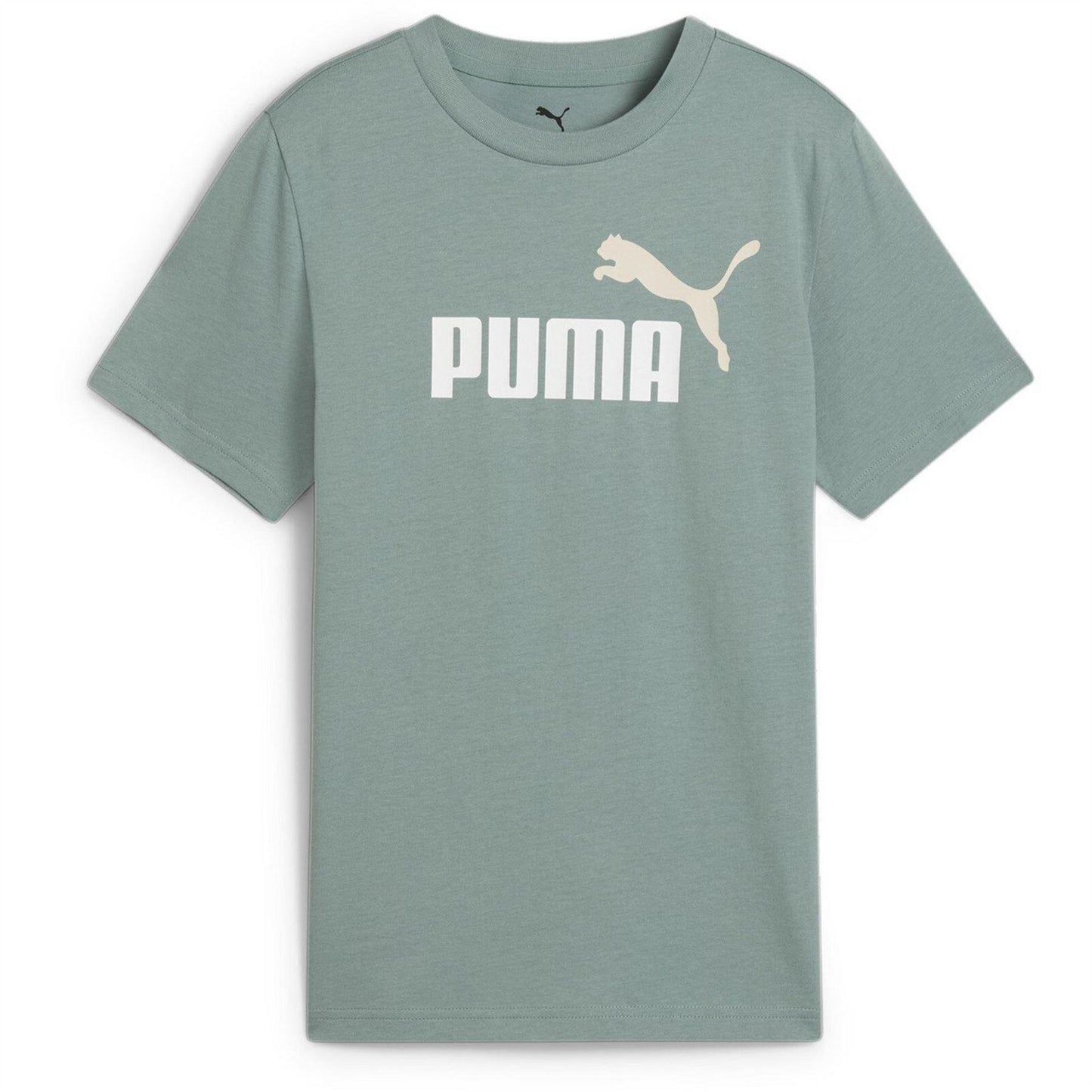 Green - Back - Puma Childrens-Kids Essentials Lab Logo T-Shirt