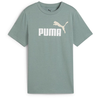 Green - Back - Puma Childrens-Kids Essentials Lab Logo T-Shirt