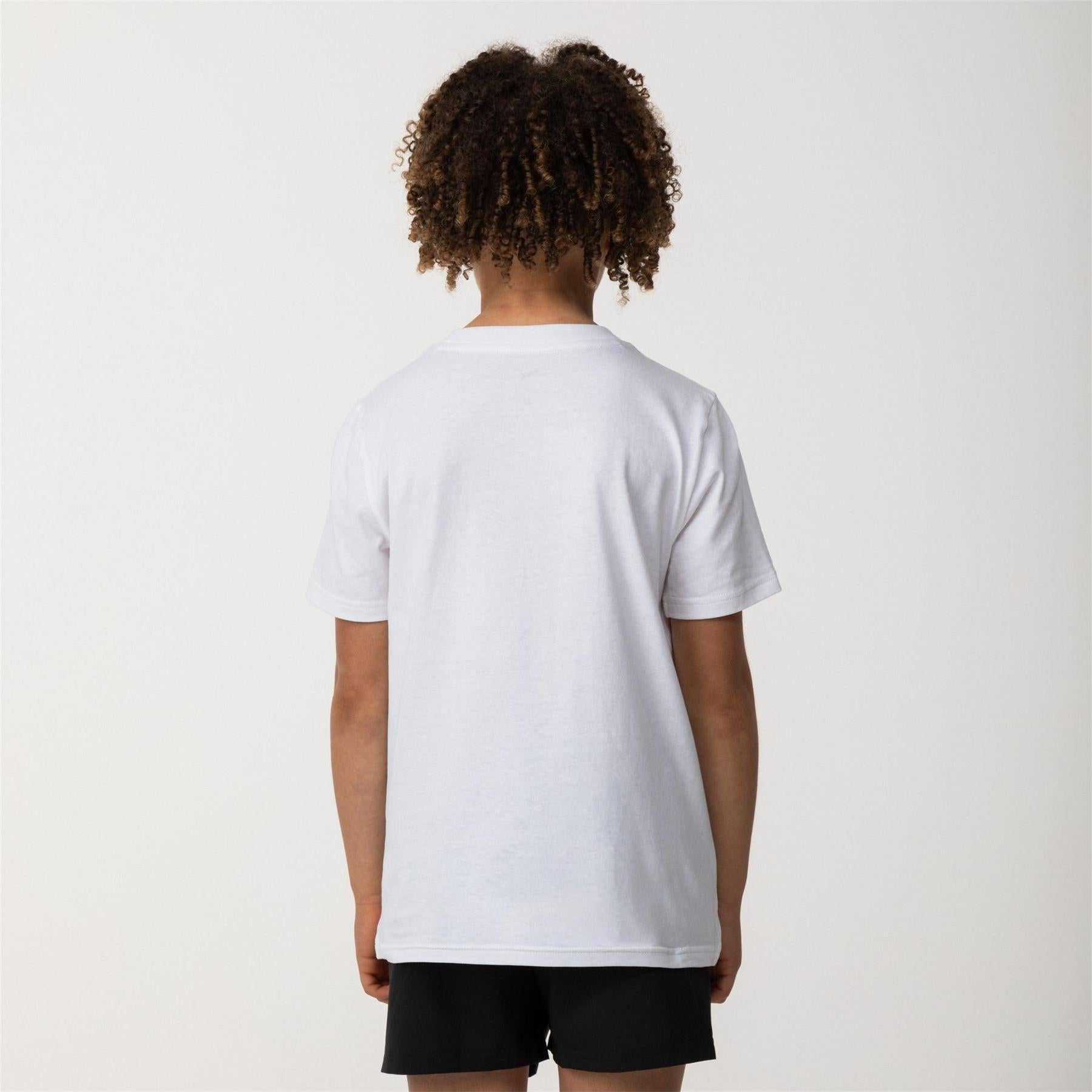 White - Pack Shot - Puma Childrens-Kids Essentials Lab Logo T-Shirt