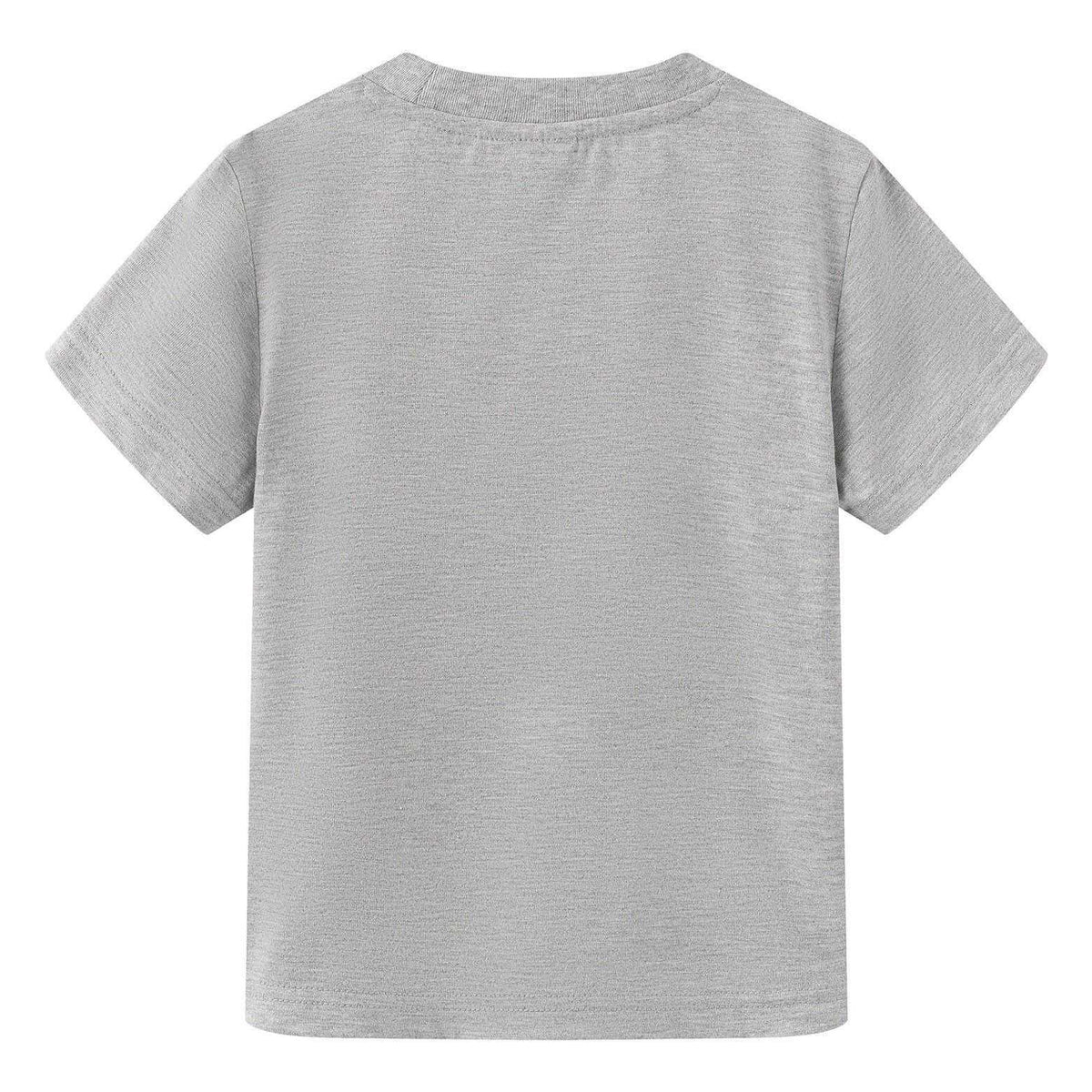 Grey - Back - Harry Potter Childrens-Kids Hogwarts Crest Cotton T-Shirt
