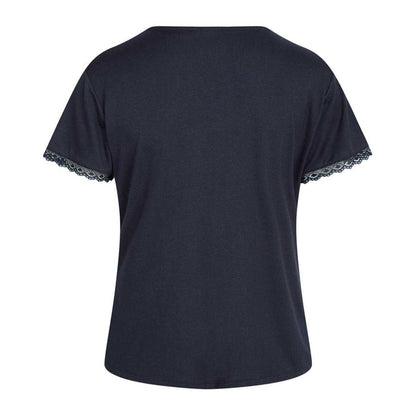 Parisian Night - Back - CCDK Copenhagen Womens-Ladies Lace Trim Pyjama Top