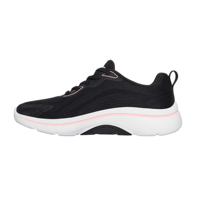 Black-Pink - Back - Skechers Womens-Ladies Go Walk Arch Fit Trainers