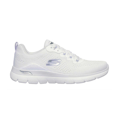 White-Lavender - Side - Skechers Womens-Ladies Summit Arch Fit Trainers