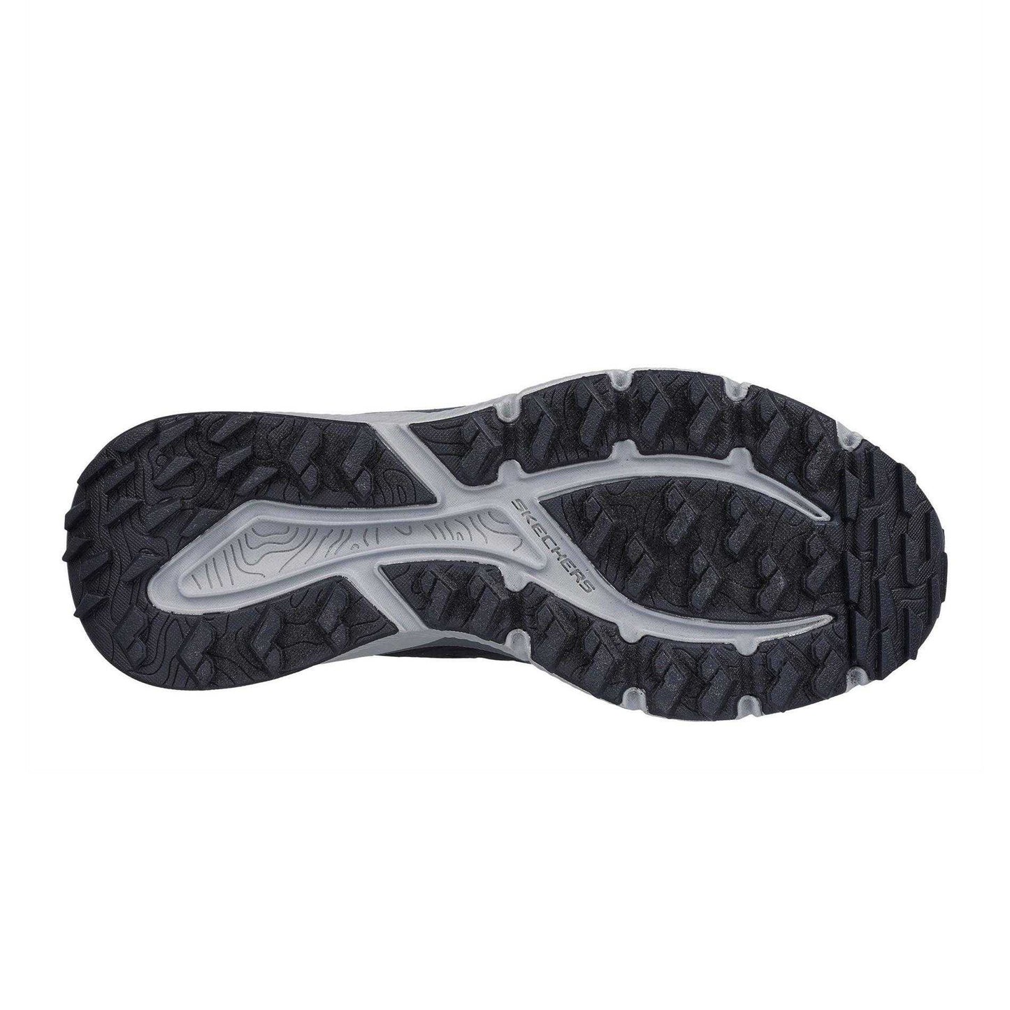 Black-Charcoal - Pack Shot - Skechers Womens-Ladies Overlay Trainers