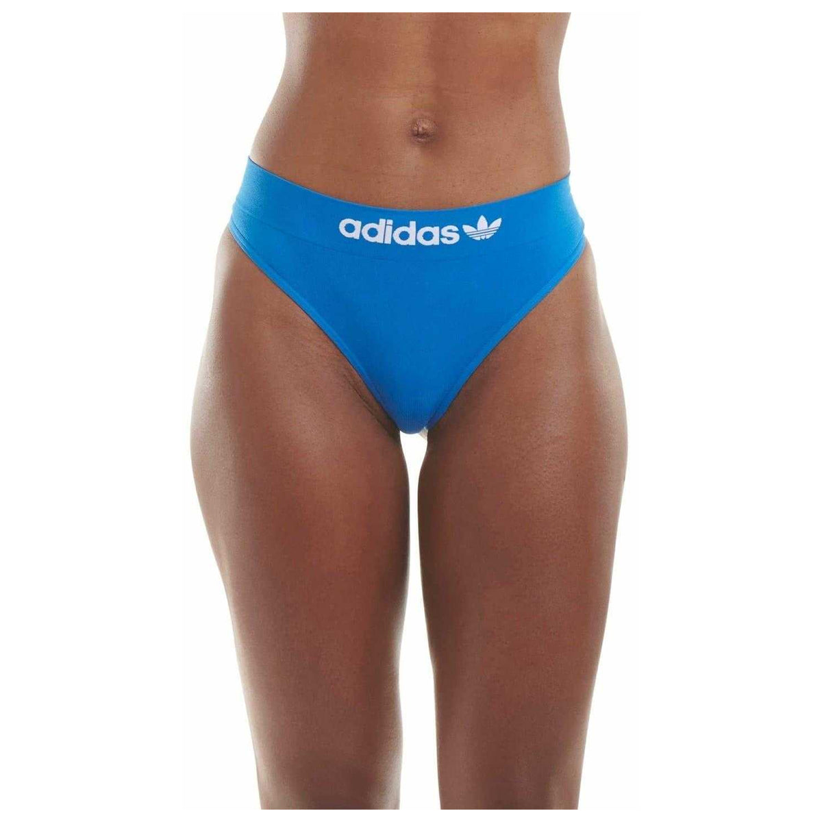Black-Blue - Back - Adidas Womens-Ladies Modern Thong (Pack of 2)