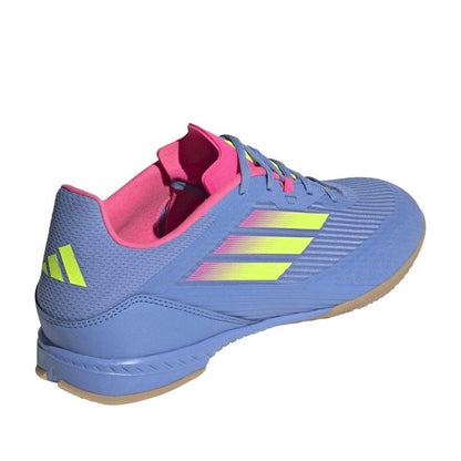 Blue-Lemon - Back - Adidas Mens F50 Indoor Football Shoes