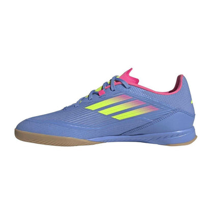 Blue-Lemon - Side - Adidas Mens F50 Indoor Football Shoes