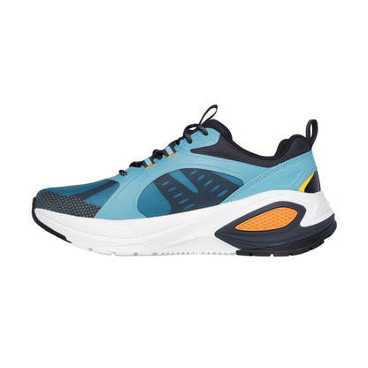 Blue-Orange - Back - Skechers Mens Mono Mesh Trainers