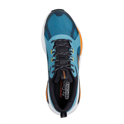 Blue-Orange - Lifestyle - Skechers Mens Mono Mesh Trainers