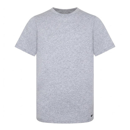 Grey-Black - Side - Nike Boys Essential Solid Regular T-Shirt (Pack of 2)