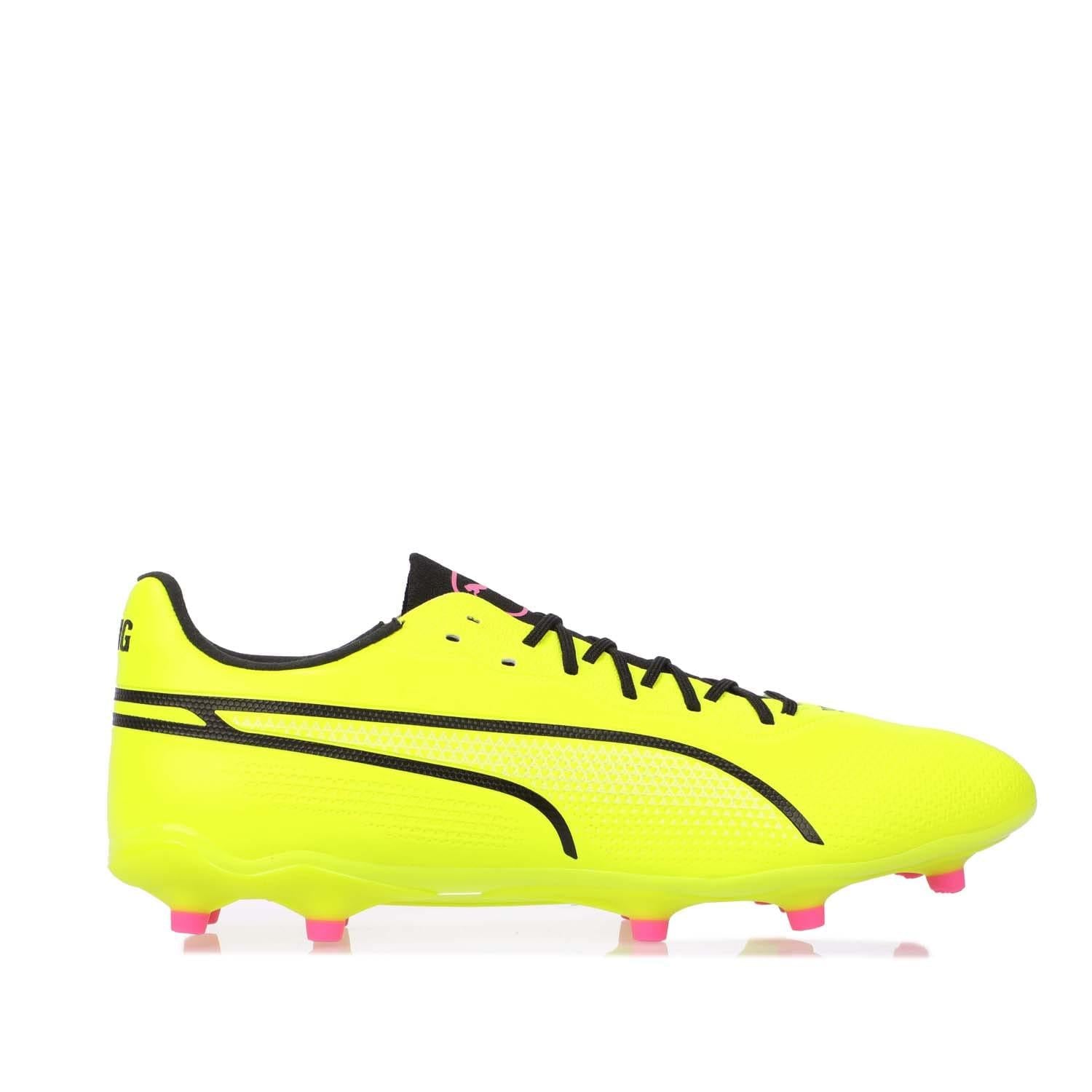 Lime - Front - Puma Mens King Pro FG-AG Football Boots