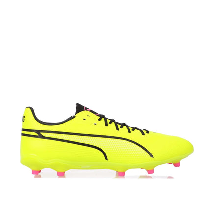 Lime - Front - Puma Mens King Pro FG-AG Football Boots