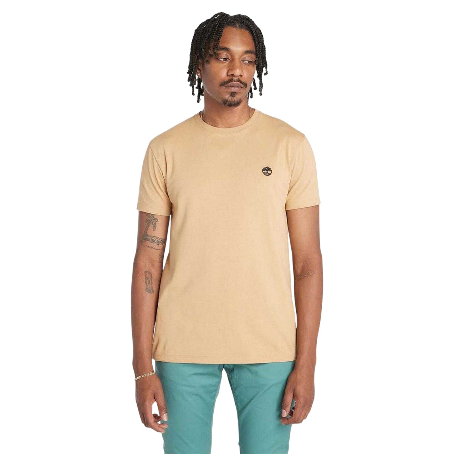 Wheat - Side - Timberland Mens Oyster River T-Shirt