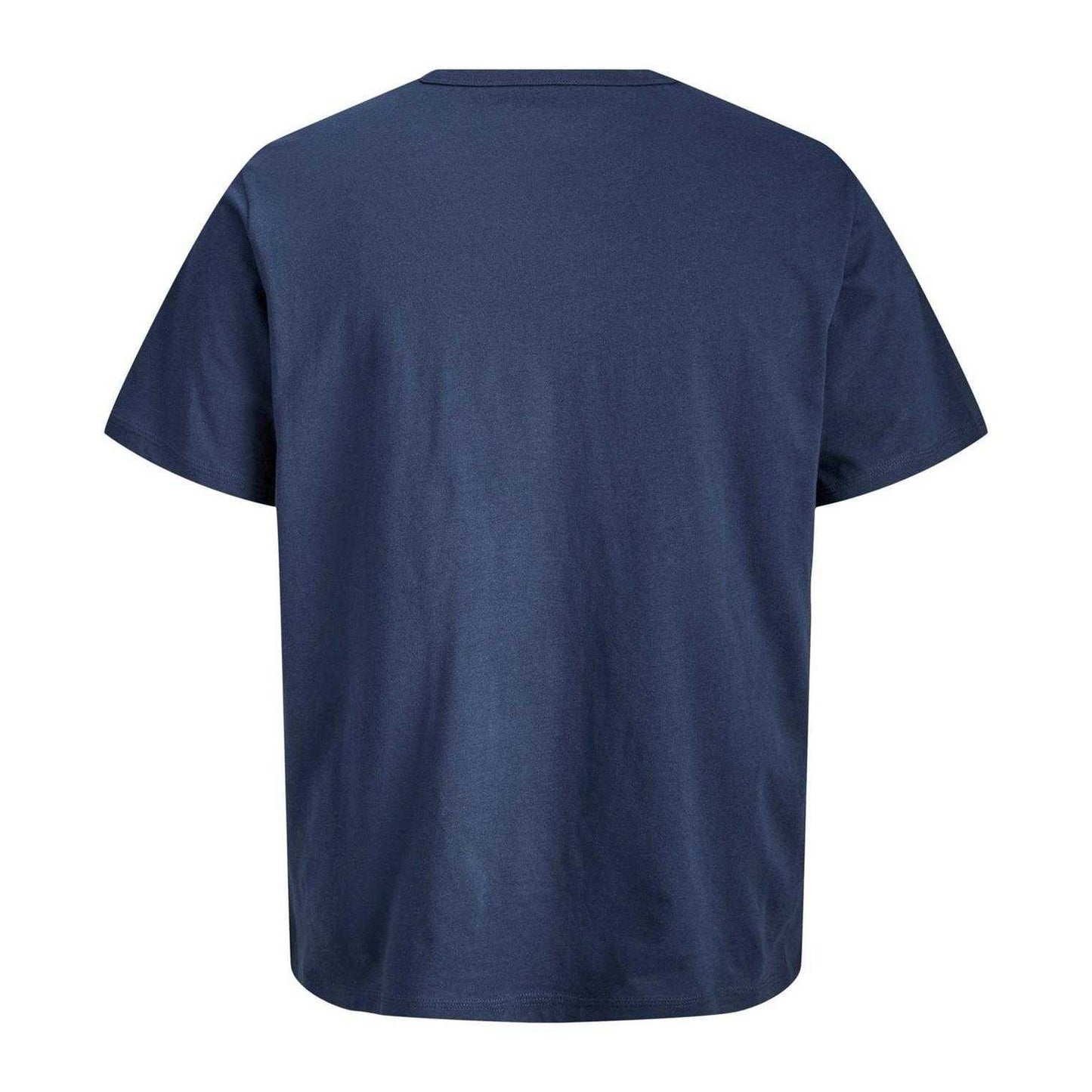 Navy Blazer - Back - Jack And Jones Mens Logo Cotton T-Shirt