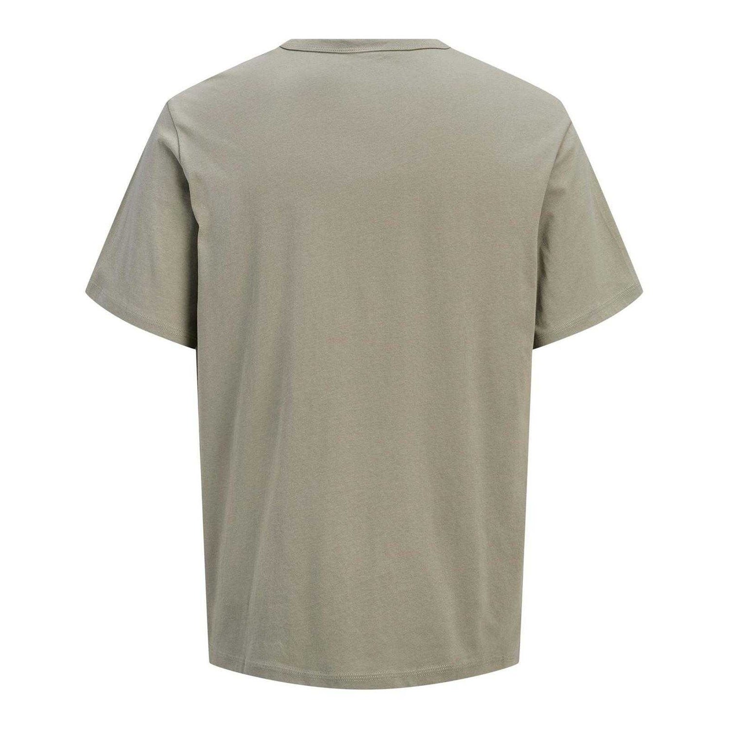Vetiver - Back - Jack And Jones Mens Logo Cotton T-Shirt
