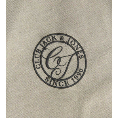 Vetiver - Side - Jack And Jones Mens Logo Cotton T-Shirt