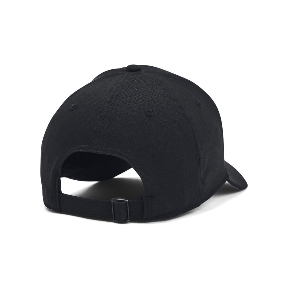 Black - Back - Under Armour Armourvent Iso-Chill Adjustable Baseball Cap