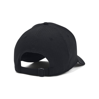 Black - Back - Under Armour Armourvent Iso-Chill Adjustable Baseball Cap