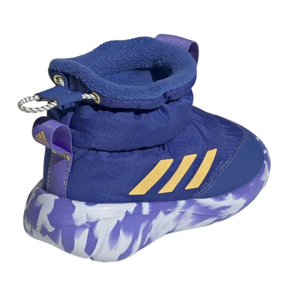 Royal Blue-Spark - Back - Adidas Childrens-Kids Monofit Marble Winter Boots