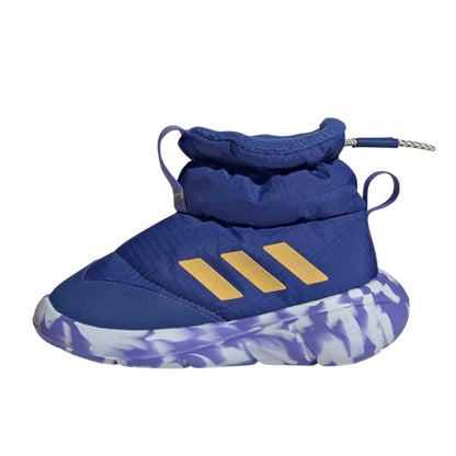 Royal Blue-Spark - Side - Adidas Childrens-Kids Monofit Marble Winter Boots