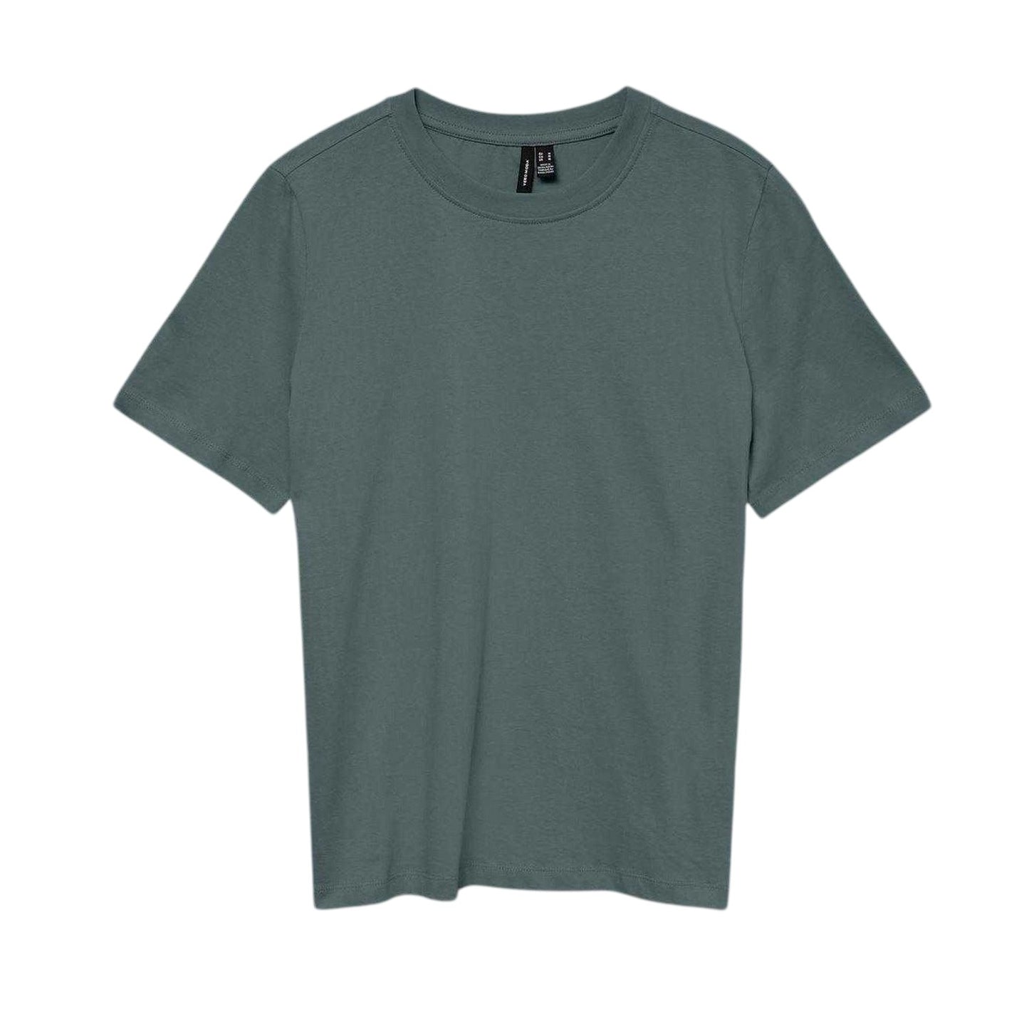 Balsam Green - Front - Vero Moda Womens-Ladies Paulina Regular Short-Sleeved T-Shirt