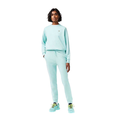Mint - Front - Lacoste Womens-Ladies Fleece Jogging Bottoms