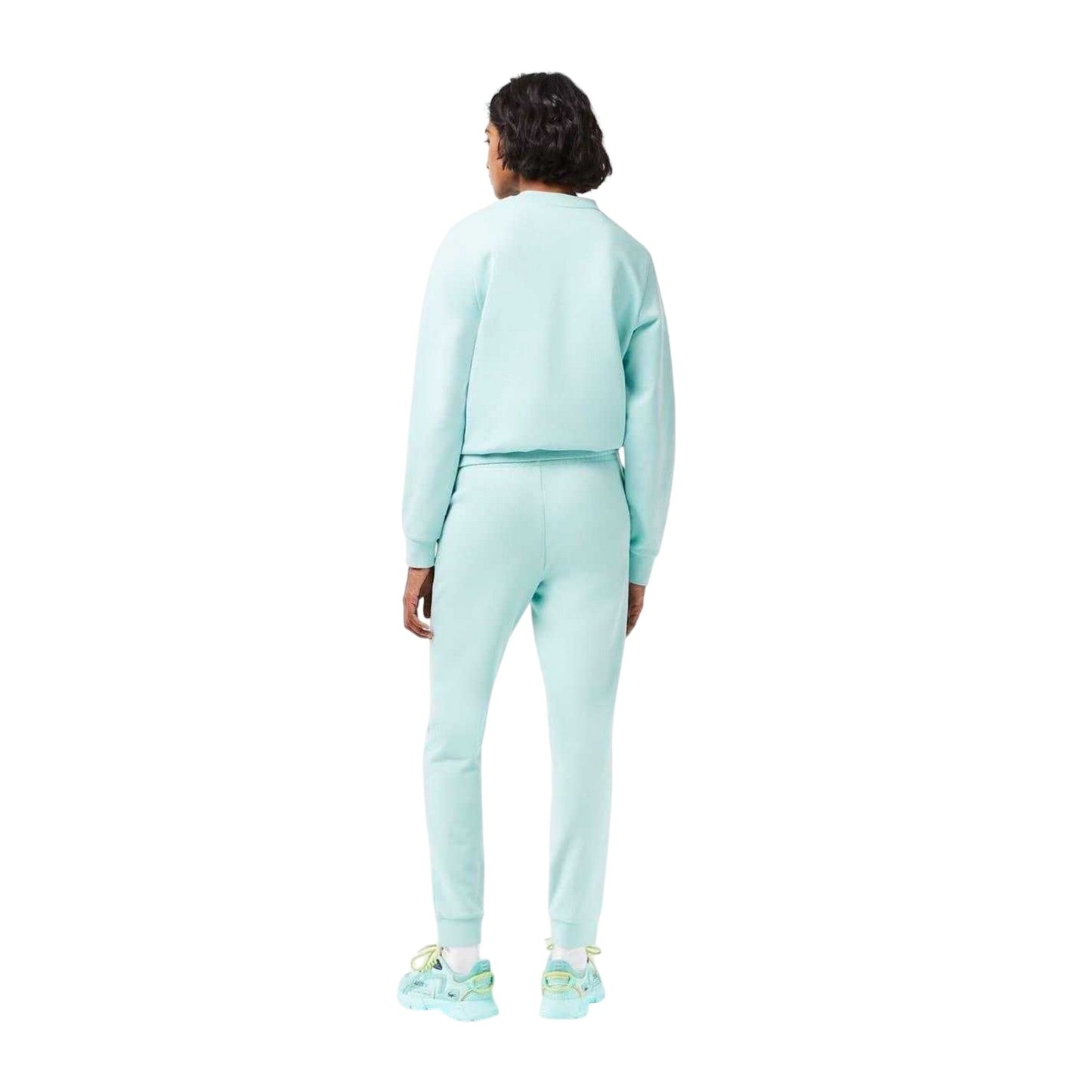 Mint - Back - Lacoste Womens-Ladies Fleece Jogging Bottoms