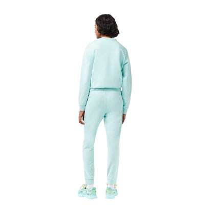 Mint - Back - Lacoste Womens-Ladies Fleece Jogging Bottoms